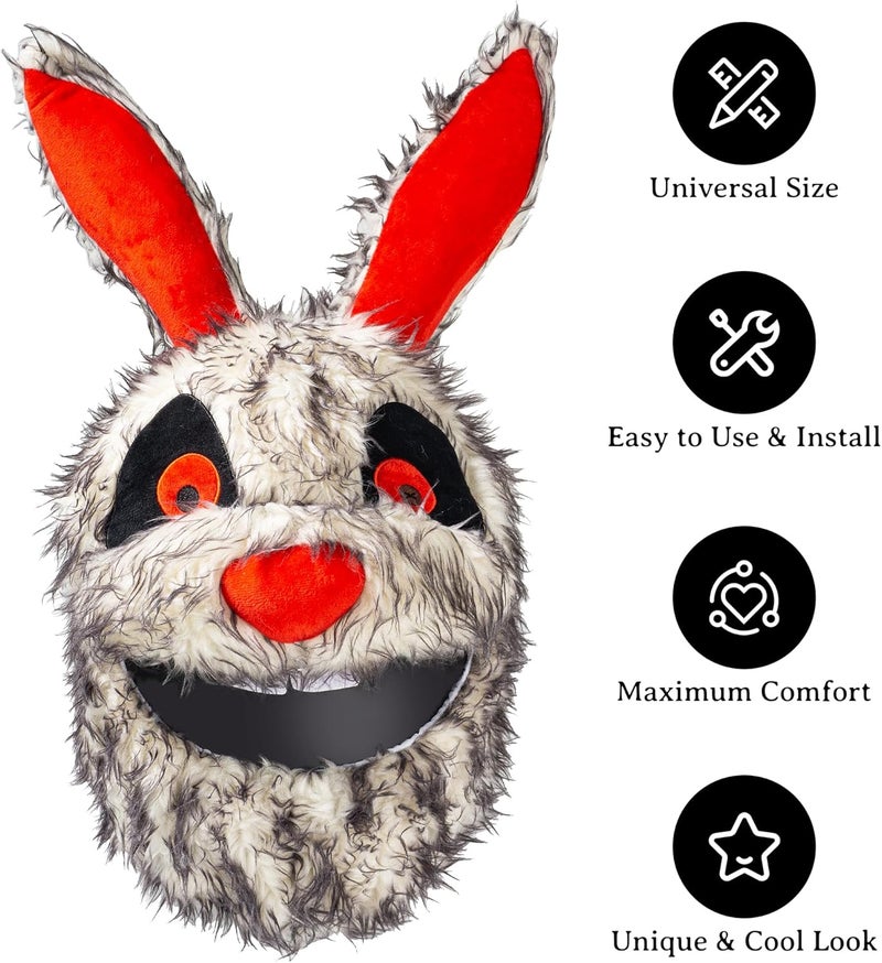 Omoojee Store Motorcycle Helmet Cover, Funny Helmet Decoration, Fun Rides and Gifts(Plush Animal) - Image 5